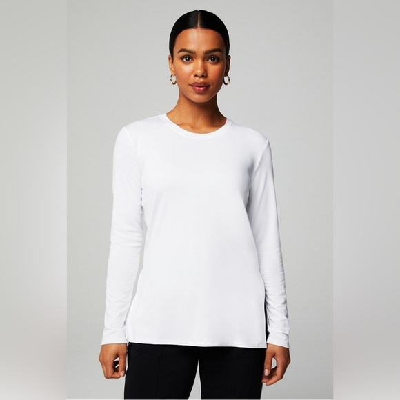 Fabletics Dry-Flex White Long-Sleeve Tunic NWT Medium - Picture 1 of 6
